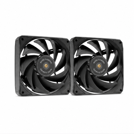 Kit de ventilateurs PWM Mars Gaming MF-NCLX2 120 mm noir