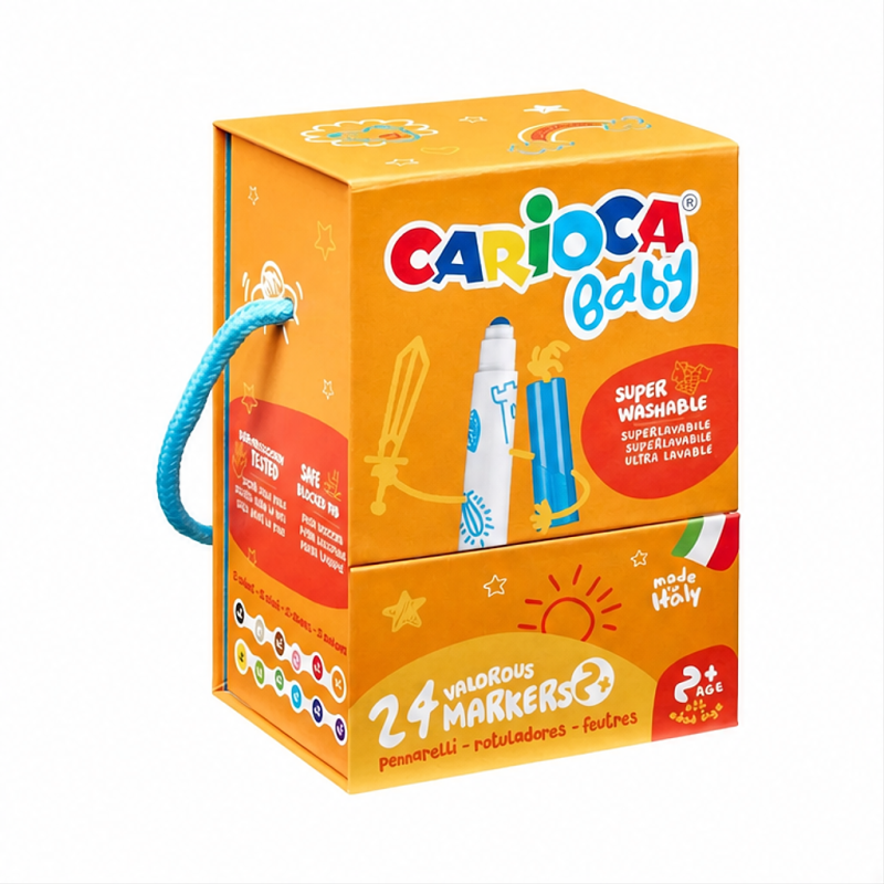 Carioca Baby boîte rigide de 24 feutres