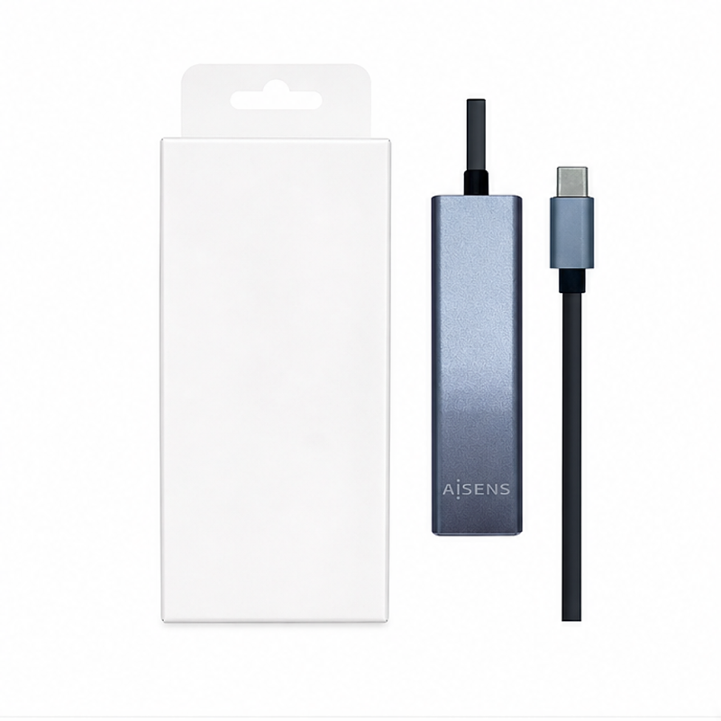 Aisens adaptateur USB-C vers Ethernet Gigabit avec hub 3x USB 3.0