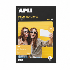 Apli Papier photo A4 brillant 140 g 100 feuilles