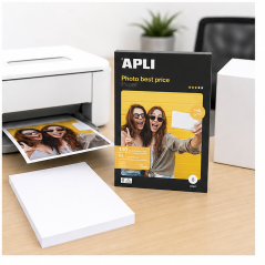 Apli Papier photo A4 brillant 140 g 100 feuilles