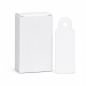 Apli White String Tags 13 x 34 mm, 1,000 pcs.