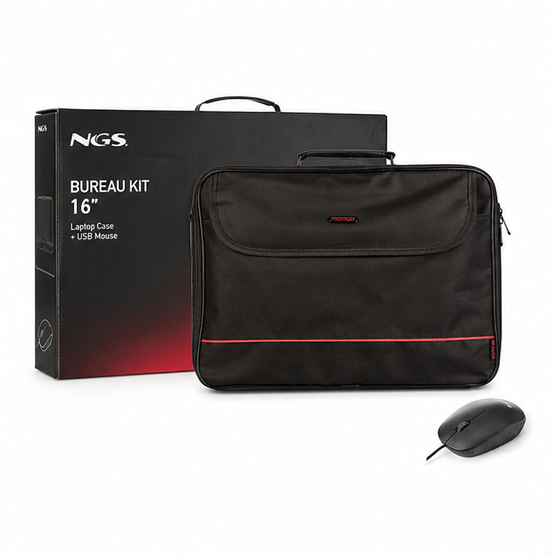 NGS Bureau Kit mallette 16" avec souris USB 800 dpi