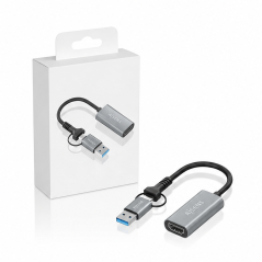 Aisens convertisseur USB-A+USB-C vers HDMI 1080P