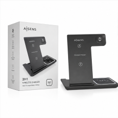 Aisens 3-in-1 Wireless Charger 15W Black