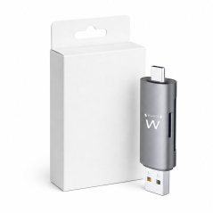 Ewent EW1075 Compact USB-C and USB-A Card Reader
