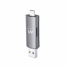 Lecteur de cartes compact Ewent EW1075 USB 3.2 Gen1 avec USB-C et USB-A