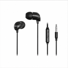 Philips TAE1126BK Écouteurs intra-auriculaires avec micro, noir