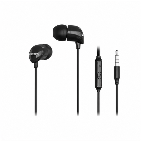 Philips TAE1126BK Écouteurs intra-auriculaires avec micro, noir