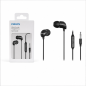 Philips TAE1126BK Écouteurs intra-auriculaires avec micro, noir
