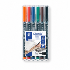 Staedtler Lumocolor 317 Permanent Markers Pack 6