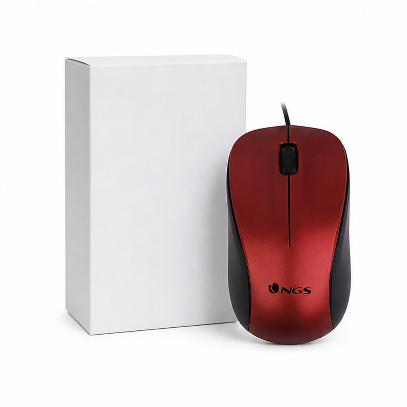 NGS Crew Red USB optical mouse 1200 DPI
