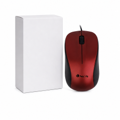 NGS Crew Red USB 1200 DPI ambidextrous mouse