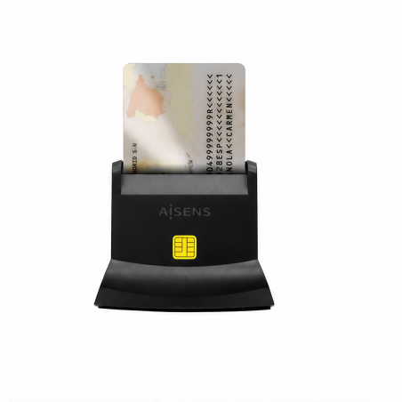 Aisens lecteur de carte intelligente et DNI USB-C noir