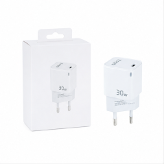 Chargeur mural Tooq GaN USB-C PD 30 W blanc