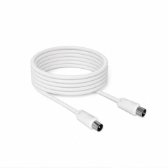 Câble antenne Hama 5 m blanc 75 dB | Hama