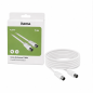 Câble antenne Hama coaxial 5 m blanc