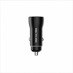 TechOneTech Dual USB Car Charger with Cable