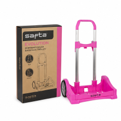 Safta Evolution backpack trolley magenta
