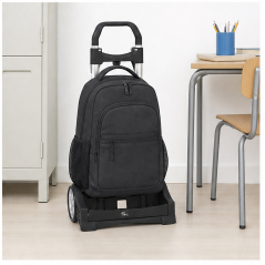 Safta Evolution black backpack trolley