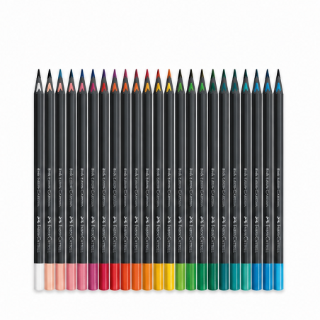 Faber-Castell Black Edition - crayons de couleur, boîte carton de 36