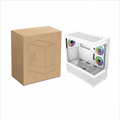 Cooler Master Elite 690 Wood ATX Mid Tower White