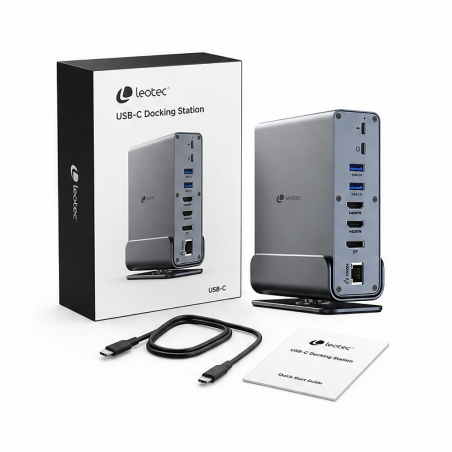 Leotec Docking Station 15 en 1 USB-C LEDS06