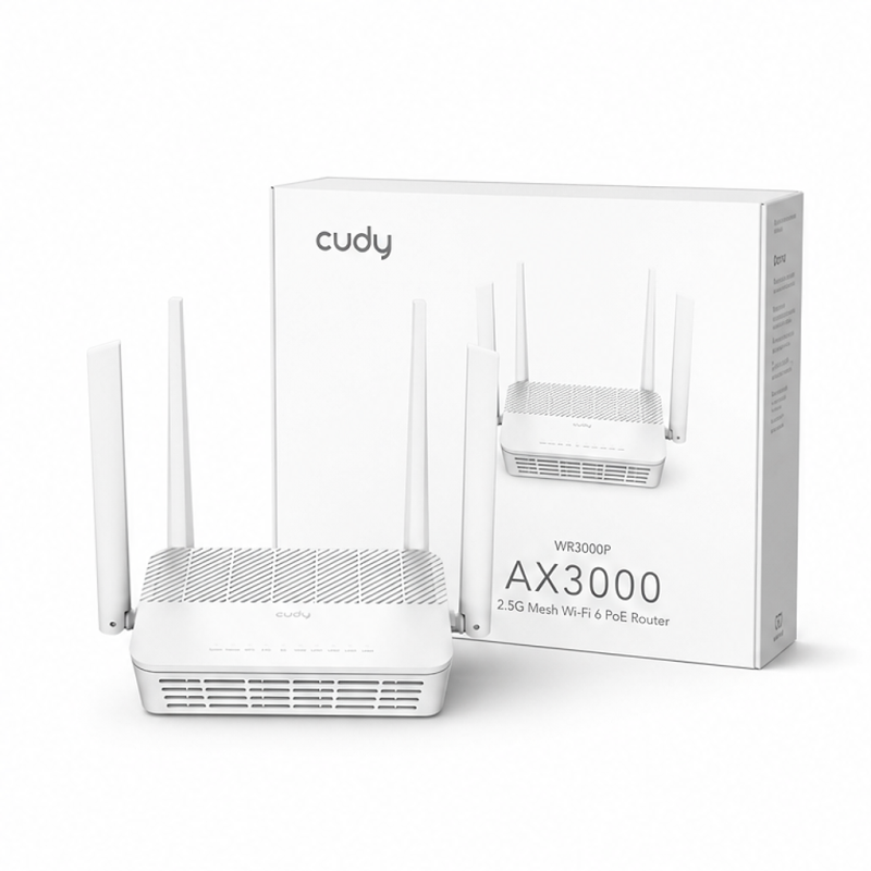 Routeur maillé Wi‑Fi 6 PoE Cudy WR3000P AX3000 2,5G
