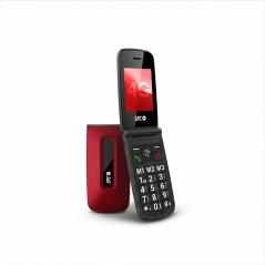 SPC Titan 2 téléphone mobile 4G à clapet rouge