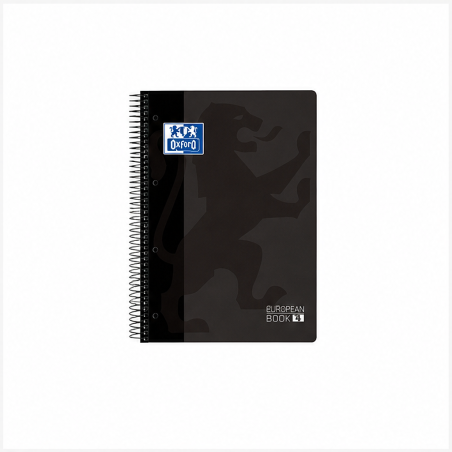 Oxford Europeanbook 5 A4+ 120-sheet 5x5 mm grid notebook with plastic cover