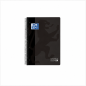 Oxford Europeanbook 5 cahier A4+ 120 feuilles quadrillage 5x5 mm couverture plastique, couleurs assorties, lot de 5