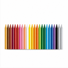 BIC Kids Plastidecor 24-Count Wax Crayons