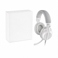NGS VOX805 USB-C White Headset with USB Adapter
