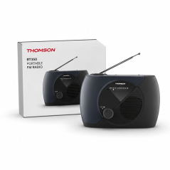 Thomson RT350 : radio FM portable noire