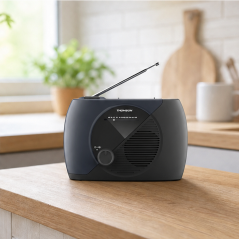 Thomson RT350 : radio FM portable noire