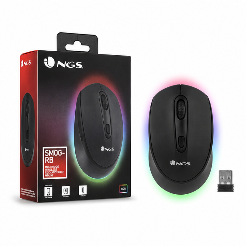 NGS Smog-RB Wireless Rechargeable Multimode Mouse
