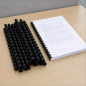Fellowes 16 mm Plastic Binding Combs, Black, Pack of 100