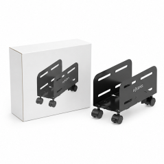 Aisens support CPU ajustable noir avec roulettes