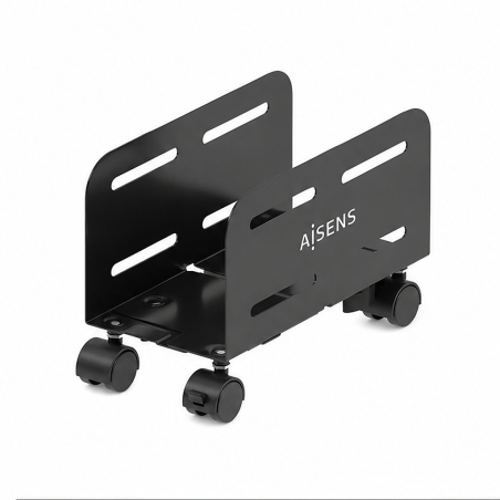 Aisens Support métallique ajustable de sol pour CPU, noir