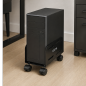 Aisens Adjustable Metal Floor CPU Stand, Black