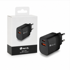 NGS Bud 45W Chargeur mural GaN USB-C + USB-A