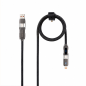 Nanocable 4-in-1 USB-C Cable 1 m, 27 W, digital display, black