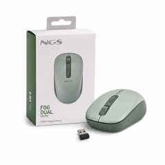 NGS Fog Dual Green souris sans fil ergonomique