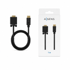 Aisens DisplayPort to VGA Cable 1 m Black
