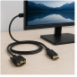Câble convertisseur DisplayPort vers VGA Aisens 1 m noir