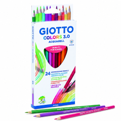 Giotto Colors 3.0 Acquarell 24 Watercolor Pencils