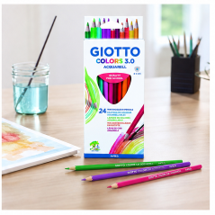 Giotto Colors 3.0 Acquarell 24 Watercolor Pencils