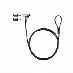 Tooq Câble de sécurité Nano avec clé pour portables 1,5 m gris foncé