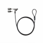 Tooq Câble de sécurité Nano avec clé pour portables 1,5 m gris foncé