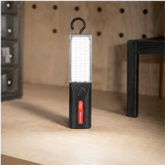 XO YH17 lampe LED solaire noire avec crochet
